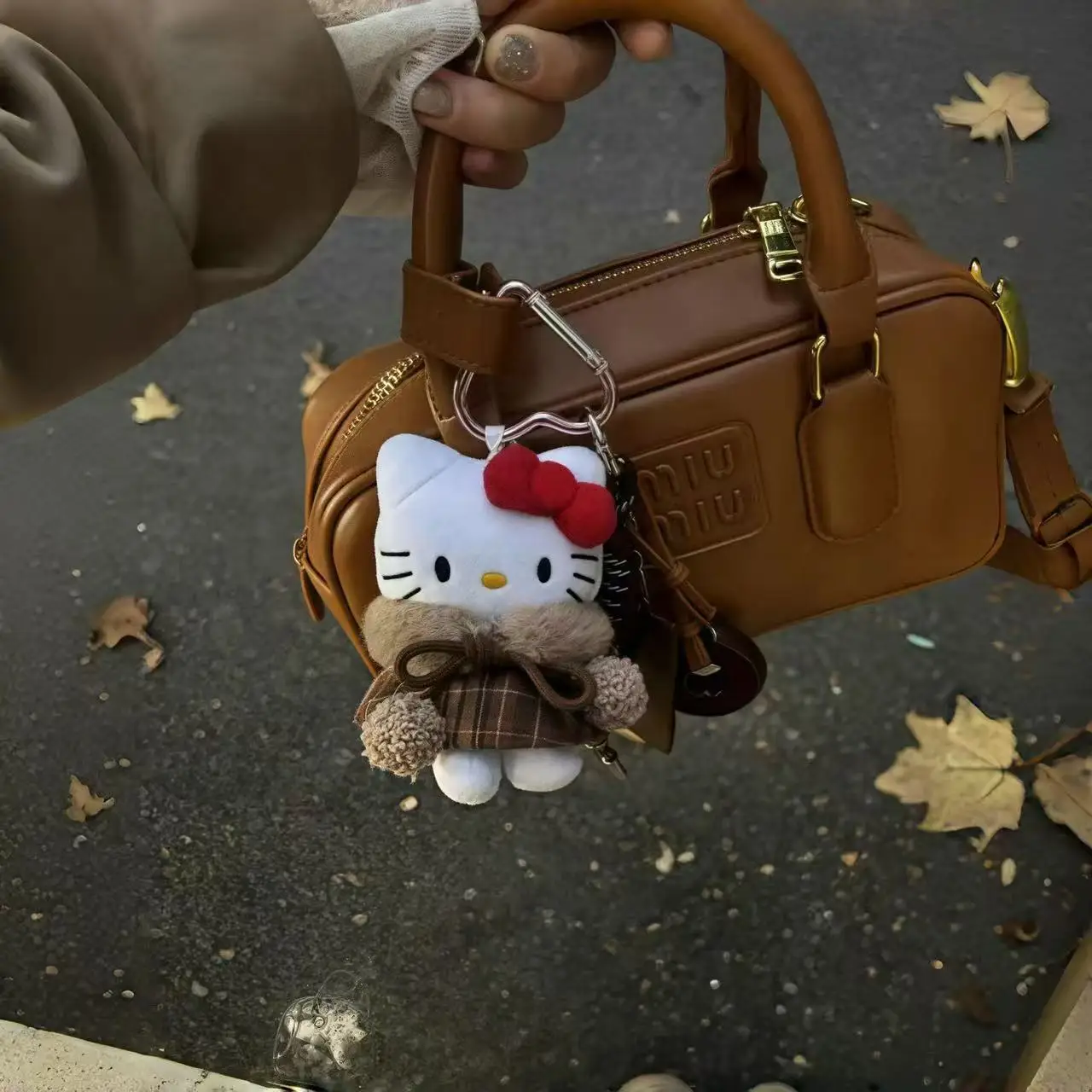 Hello Kitty Plush Keychain Backpack Pendant Couple Best Friend Girl Birthday Gifts