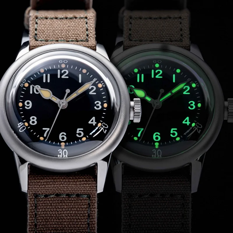 

THORN Men Automatic Watch 36MM Pilot Mechanical Wristwatch 15Bar Waterproof Luminous Dial Sapphire Mirror NH34