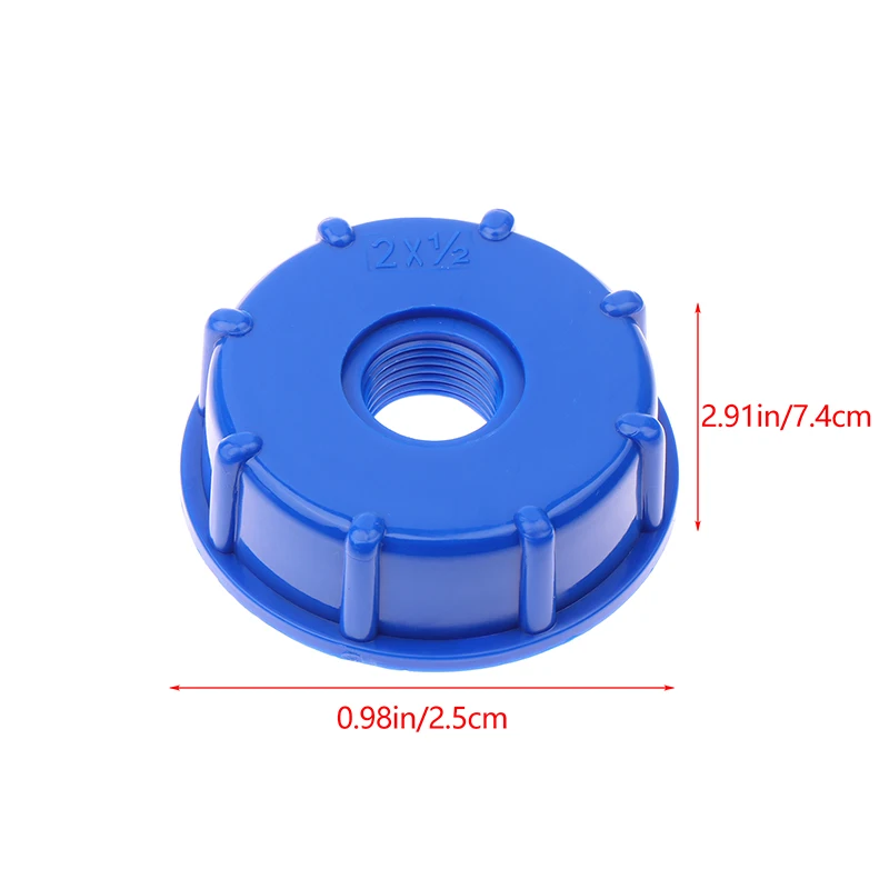 1pc Blue S60x6 IBC Water Tank Reducing Adapter Tote Adapter 1/2Inch 3/4Inch 1Inch Garden Hose Gallon Water Tank Adapter