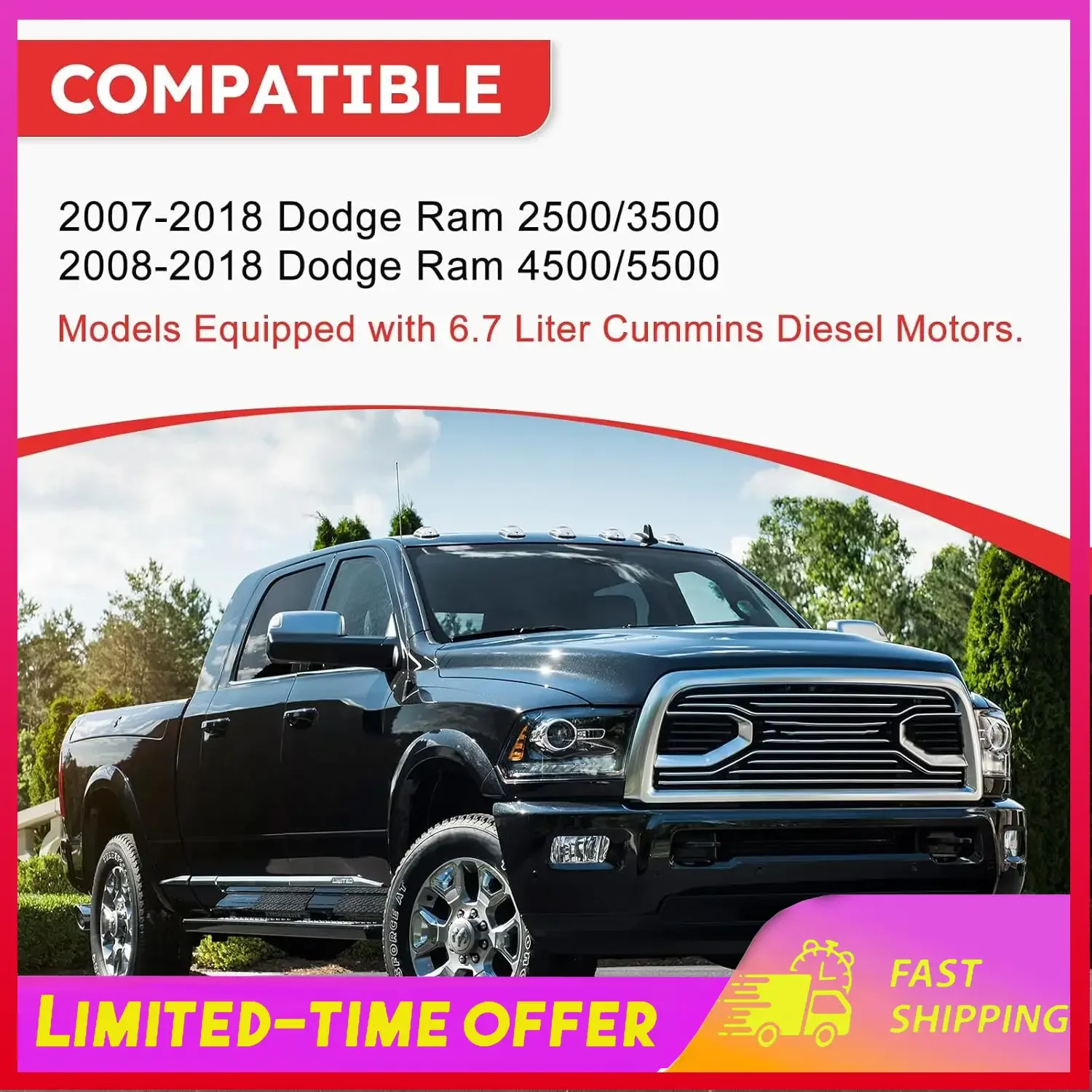 

53032944AL Air Intake Outlet Duct Hose Tube Replacement forRam 2500 3500 6.7L 2007-2018 Automobiles, Parts & Accessories