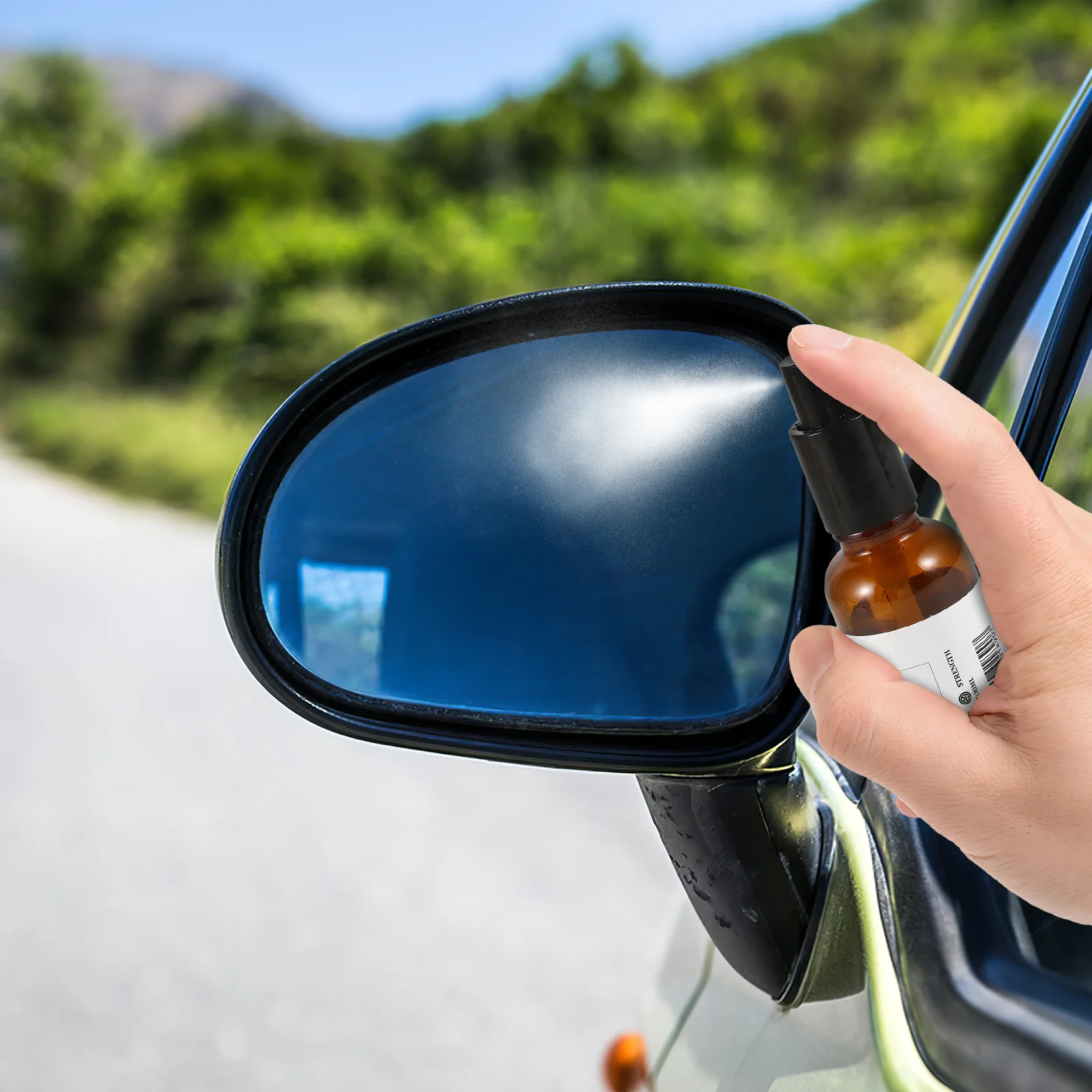 

30ml Car Side Window Rain Repellent Anti-Fog Spray Hydrophobic Coating Rearview Mirror Clear Vision Car Glass Cleaner