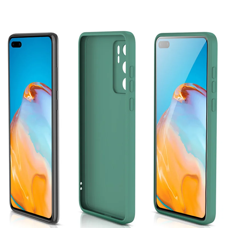 For Huawei P30 Pro Case Plain Slim Soft Matte Silicon TPU Phone Cases For Huawei P20 P30 P40 P50 P60 Lite Pro Cover