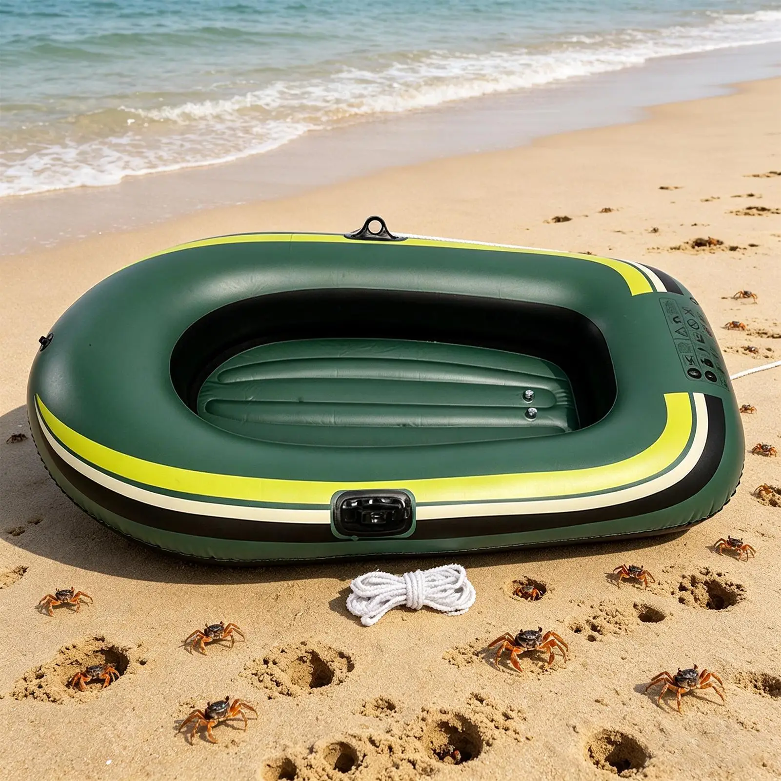 Inflatable Boat for Adults, Thickened Non-Slip Leakproof Blow Up Raft for Water Fun, Pool Lake River Beach Outdoor Summer view 6