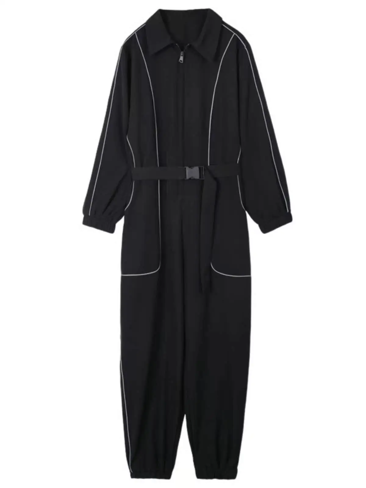 Damski kombinezon roboczy Bla, modny, wyszczuplający, z wysokim stanem, spodnie długie na wiosnę i jesień, garnitur do pracy.