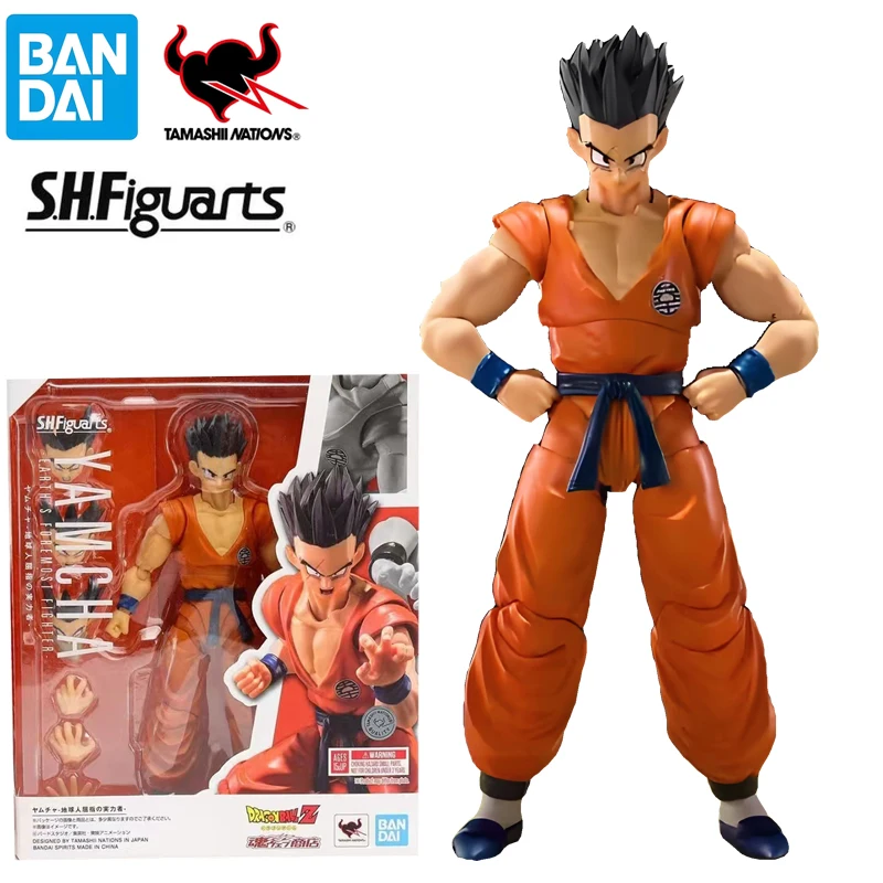 

Yamcha Figure Dragon Ball Z Original BANDAI SHF Yamcha Action Figures Collectible Anime Action PVC Model Toy Gift 17 CM In Stock