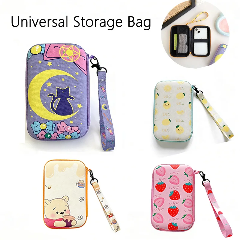 Bolsa de Armazenamento Universal para Telefone, Unidade de Estado Sólido, Console de Jogos Portátil, Fones de Ouvido e Produtos Digitais