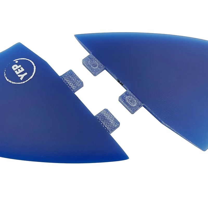 Surfboard Fins , Double Tabs Fins,Keel Fins, Fibreglass K2 Set, Black,white,Blue Color Fins,