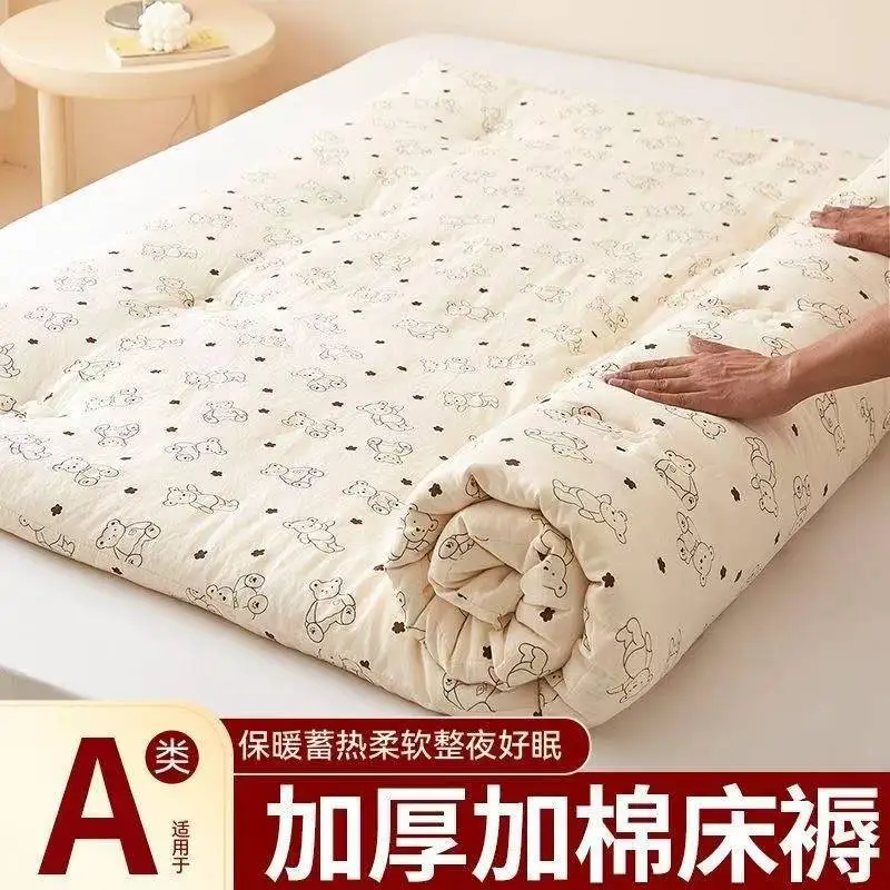 Cotton Mattress Single Dormitory Student Quilt Cotton Wool Mattress Bottom Double Home Bedroom Cushion