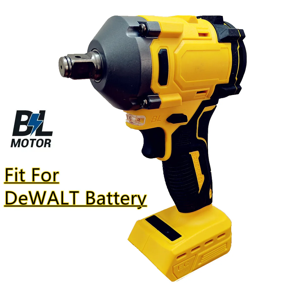 

Fit For DeWALT 18V 20V Battery Brushless Impact Wrench 450N.M Electric Cordless Driver 1/2" Repair Power Tools