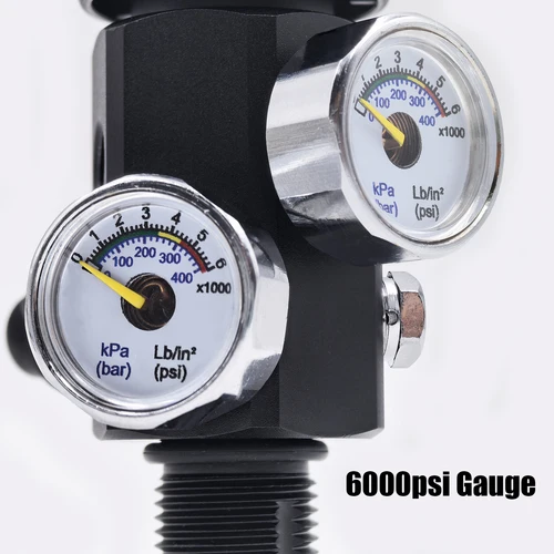 Imagen 2 del producto Regulador adaptador de buceo de válvula DIN con estación de llenado de válvula de tanque de buceo de calibre para tanque de aire