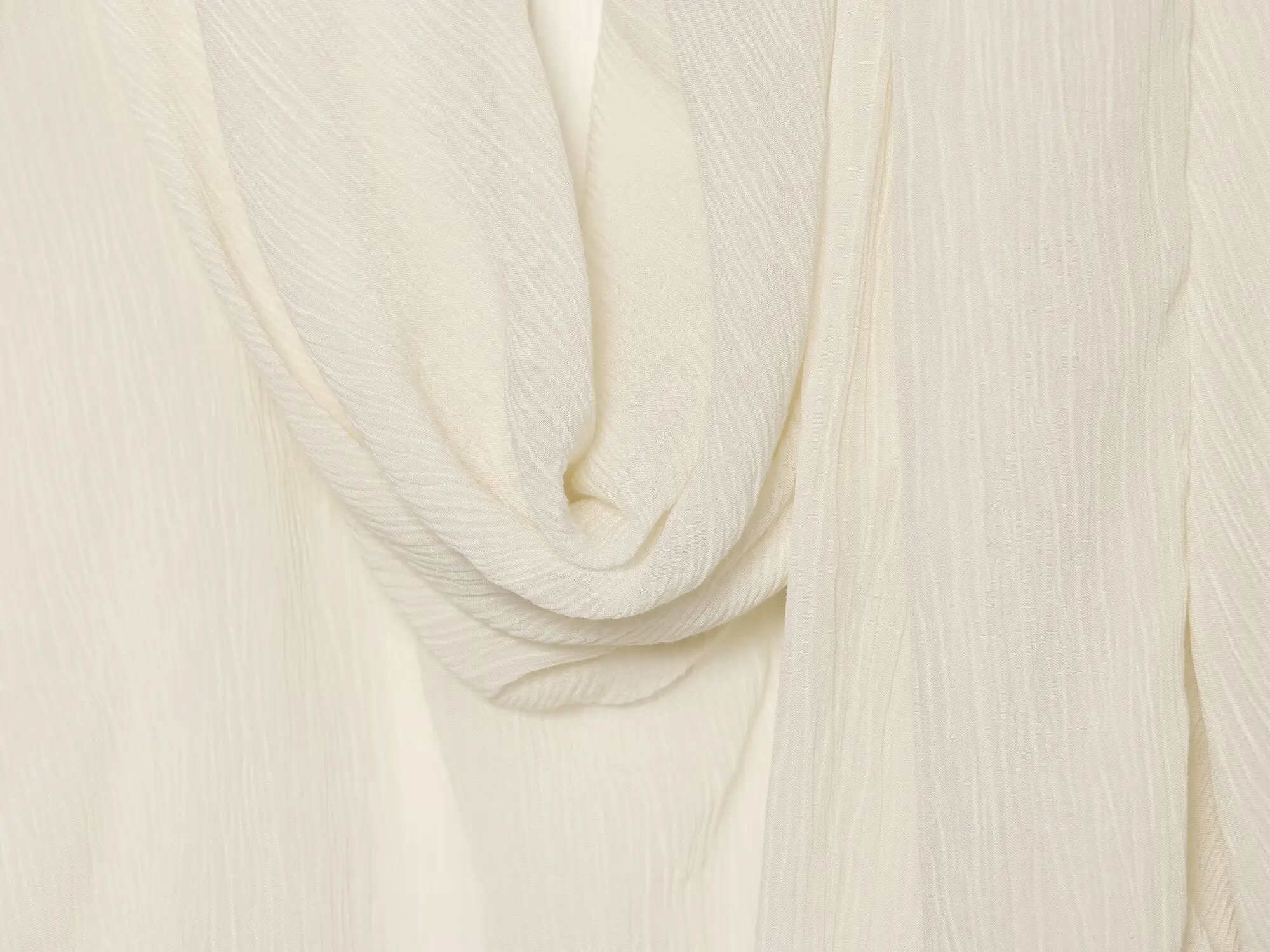 TFMLN Damen Schal-Kragen Lose Bluse Elegante Langarm-Bluse mit Falten Modische Neue Frühlings- und Herbstmode Büro-Hemden – Detail 6