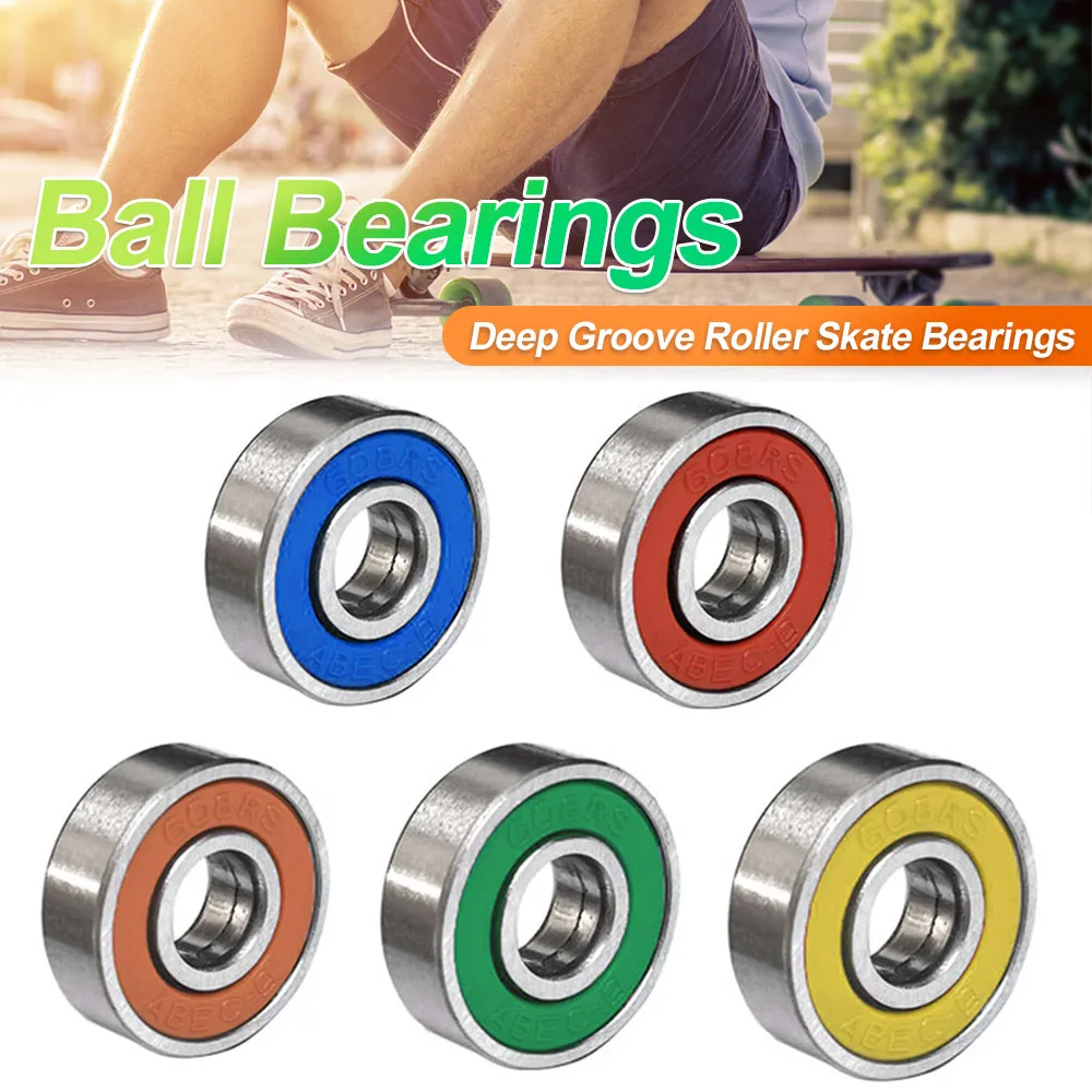 Inline Roller Skate Bearing 8x22x7mm 608rs ABEC-9 Roller Skate Bearings Deep Groove Miniature Ball Bearings for Skateboard view 2