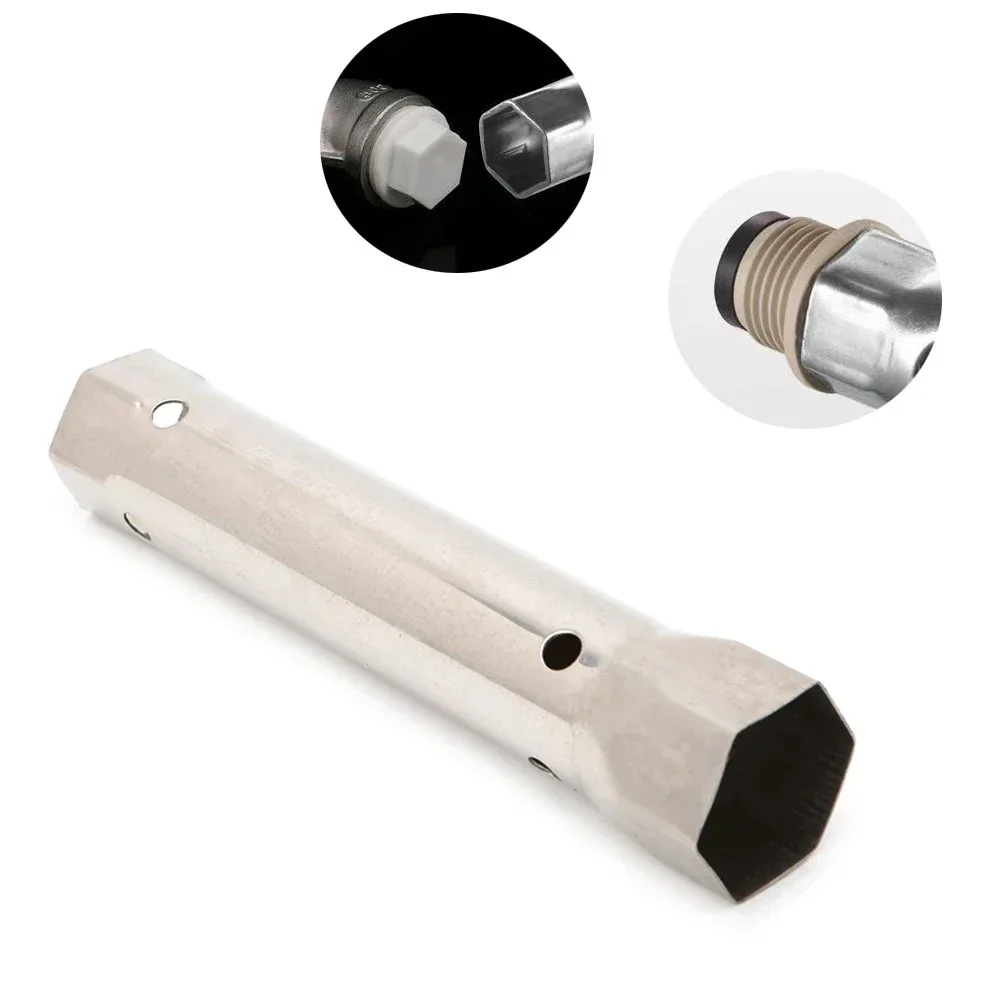 2pcs 34/40mm Faucet Wrench Pipe Spanner Key Tube Ring Plumbing Hexagonal Socket Torque Ratch Maintenance Hand Repair Tools