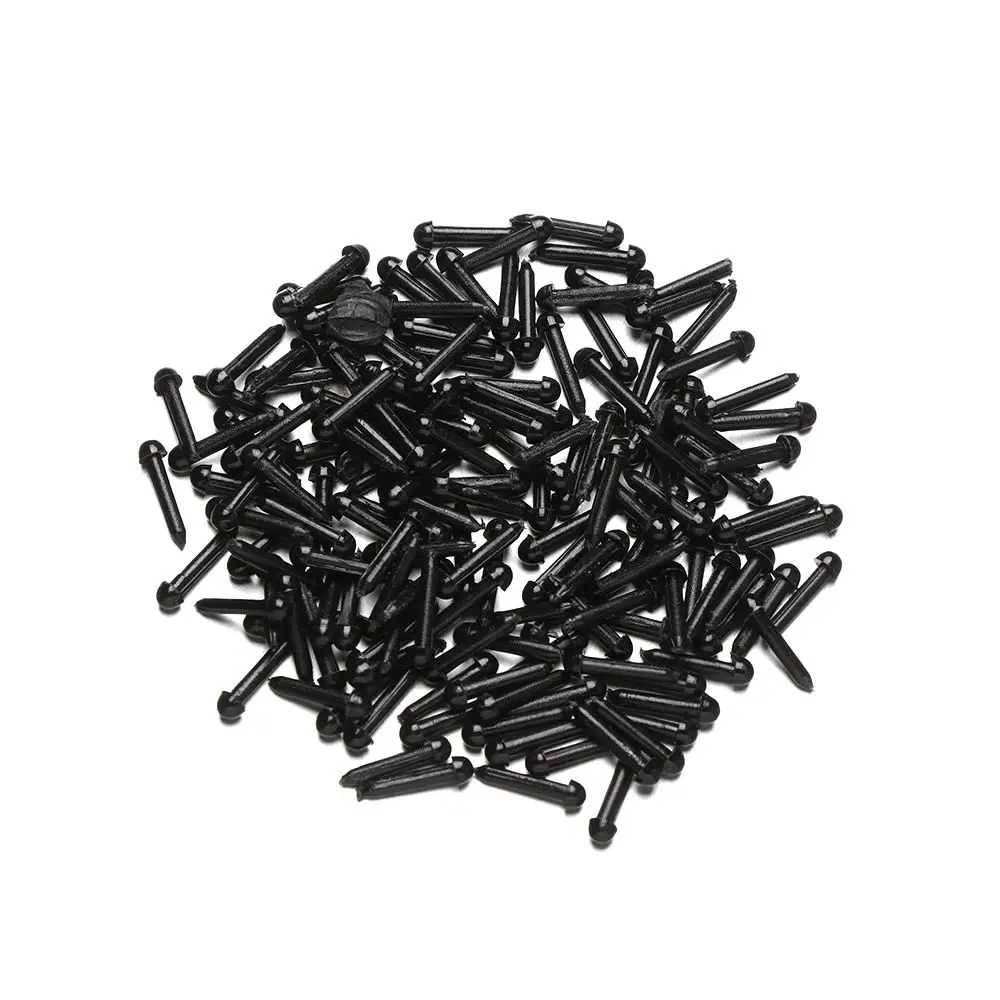 100個/袋 ブラック/レッド 安全丸鼻 DIY プラスチック目 安全楕円鼻 目 動物の鼻 アクセサリー