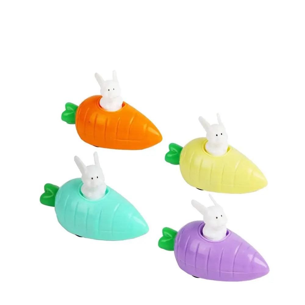 

Cute Carrot Pull Back Cars Toys Rabbit Souvenir Clockwork car Happy Easter Baby Shower Party Carrot Car Kids