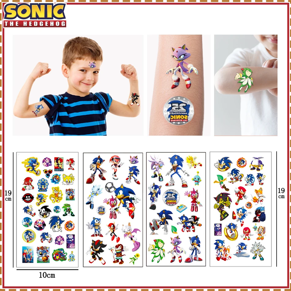 Pegatinas sónicas de dibujos animados para fiesta de cumpleaños, regalos divertidos para niños, rellenos de medias de Navidad, juguete pequeño, suministro de fiesta, 10/40 Uds.
