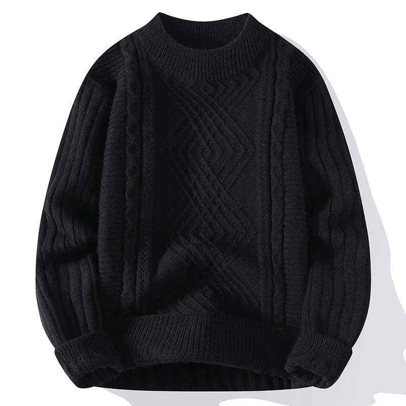 Sweaters Men 2024 Winter Korea Style Thicken Warm Sweater Men Fashion Sweaters Men\'s Wool Pullovers Male Full Size M-XXXL