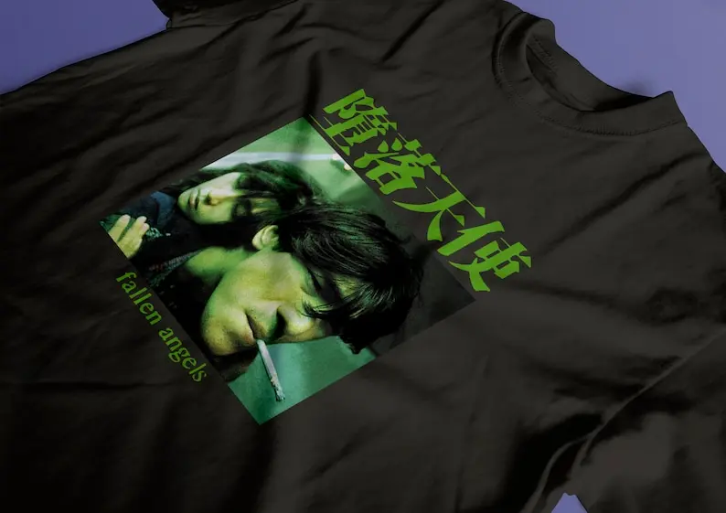 Fallen Angels, Wong Kar-wai, Leslie Cheung, 1995 - HQ Movie Print T-Shirt, Heavyweight Unisex Crewneck