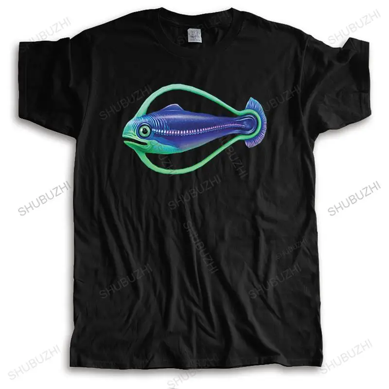 Футболка мужская с коротким рукавом, крутая тенниска из хлопка с рисунком рыбы-обруча, майка для дайвинга, подарок Левиафан жнец, лето