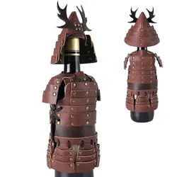 Wine Bottle Covers Decorative Japanese Warring States Wine Bottle Decorations Halloween Wine Decorations For Wine Cabinet Decor