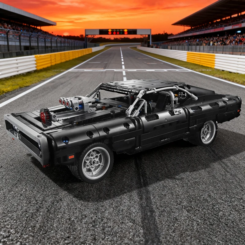 

Технический гоночный автомобиль Dodge Charger, строительные блоки, модель 42111, кирпичи, игрушки в фильме, быстрый лютий автомобиль, подарки для парня