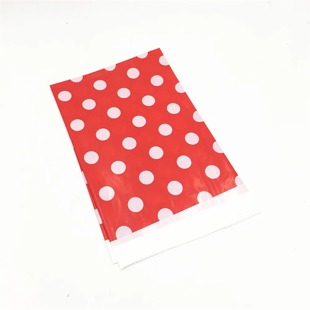 Red and White Dots Theme Birthday Party Decorations Baby Shower Disposable Tableware Polka Dots Plates Napkins Banners Straws