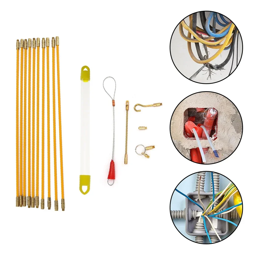

Simplifying Electrical Tasks A Ten Piece Fiber Glass Set Measuring Seventeen Point Seven Inches in Bright Yellow