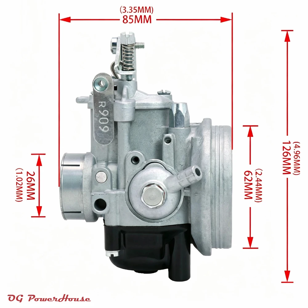 Запчасти для мотоциклов SHBC 20L R0909 Карбюратор для квадроциклов, картингов, мотоциклов, Vespa PK 125 XL VMX6 125 1986-1990, плоский соленоидный клапан 247114