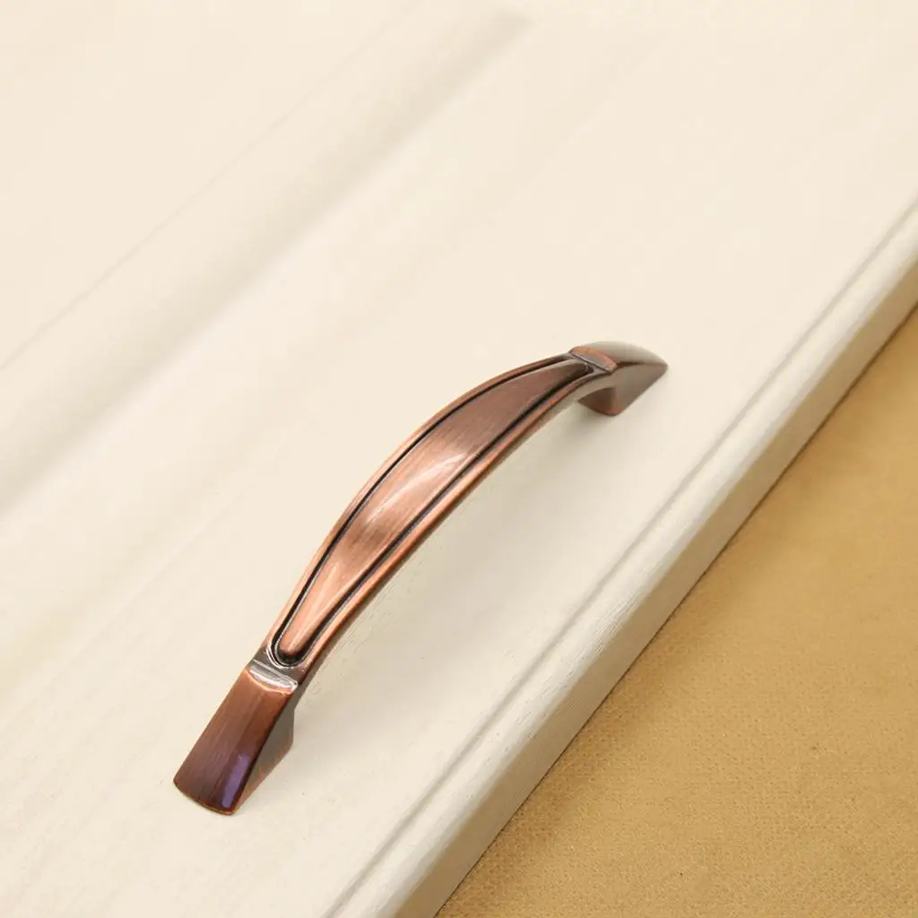 Decorative Zinc Alloy Cabinet Handle Vintage Drawer Pull Bar for Home Interior Cupboard Doors