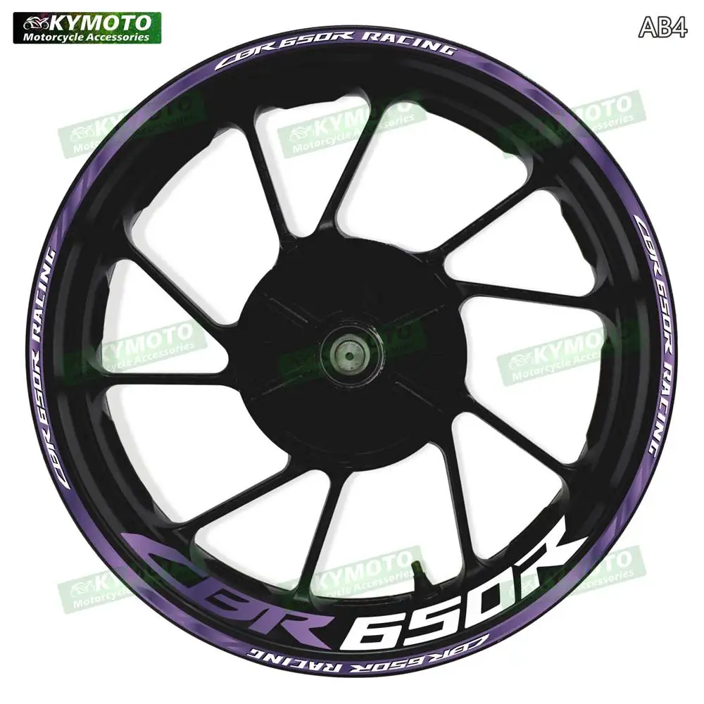 For Honda CBR650R CBR 650R motorcycle accessories 17-inch front and rear wheel gradient stickers fairings and wheel hub decorate 3