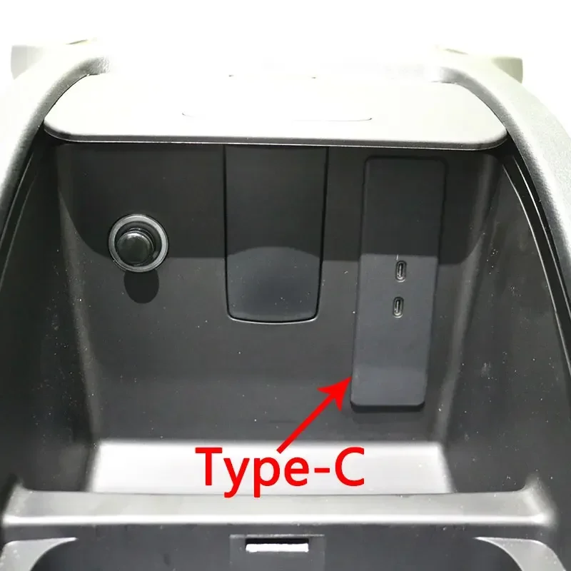 Caja de almacenamiento mejorada de lujo con encendedor de cigarrillos, USB y portavasos de agua para Mercedes Benz Clase V Vito Metris 2016-2023