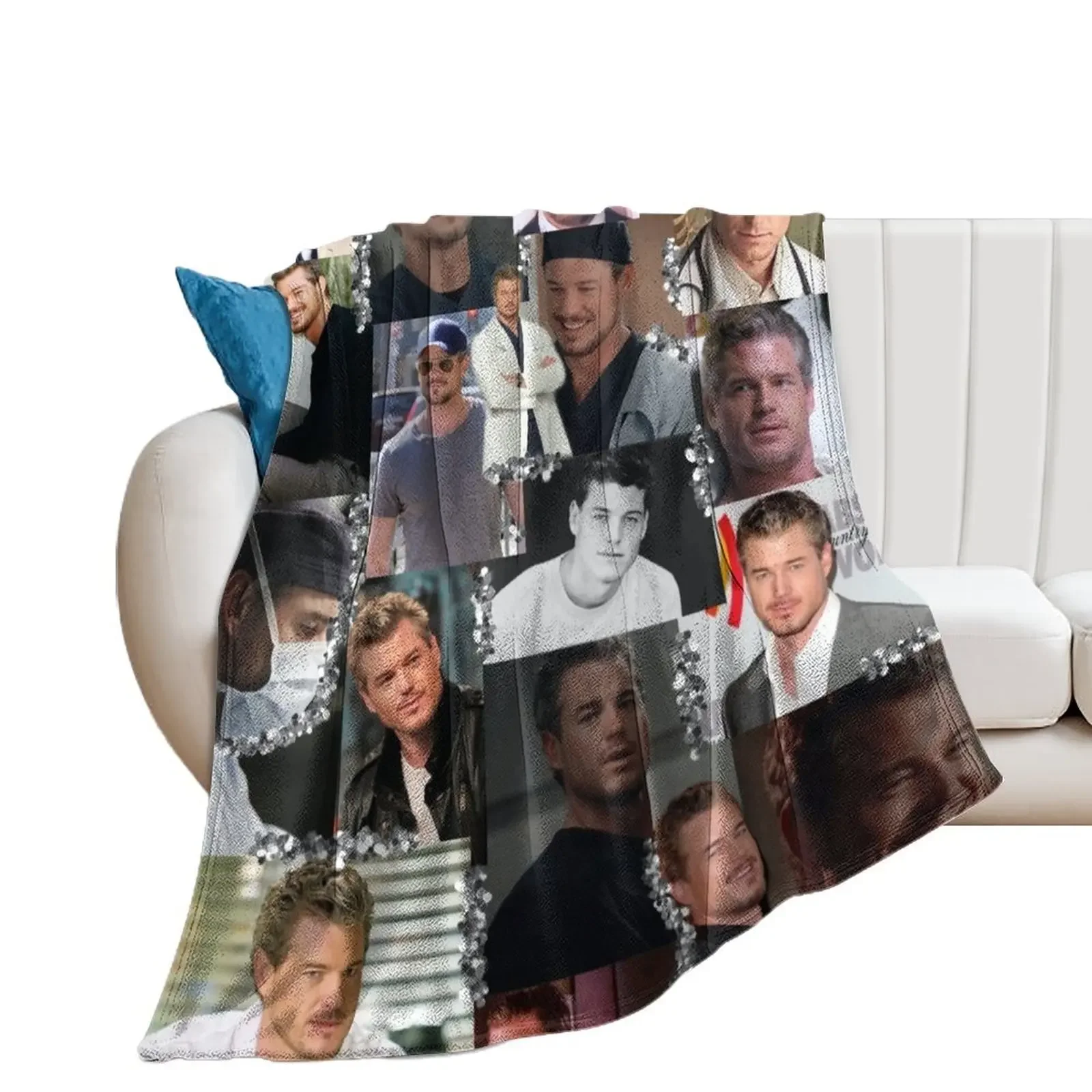 

Mark Sloan Collage Throw Blanket Hair Picnic Giant Sofa bed plaid Blankets