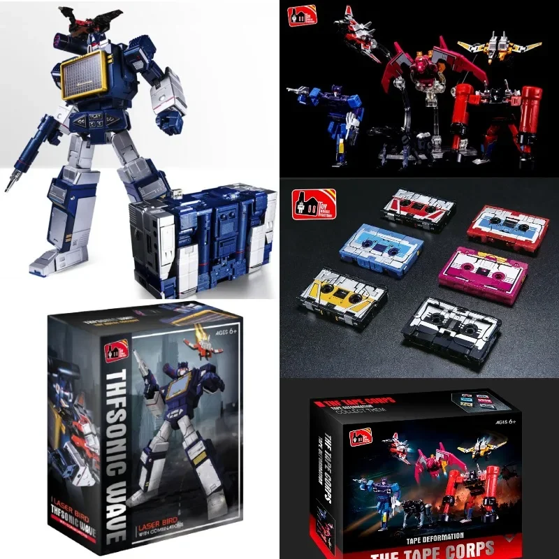 Em estoque tf 01j thfsonic onda laser pássaro ko mp13 & fitas guerreiro figura de ação modelo coleção brinquedo presente