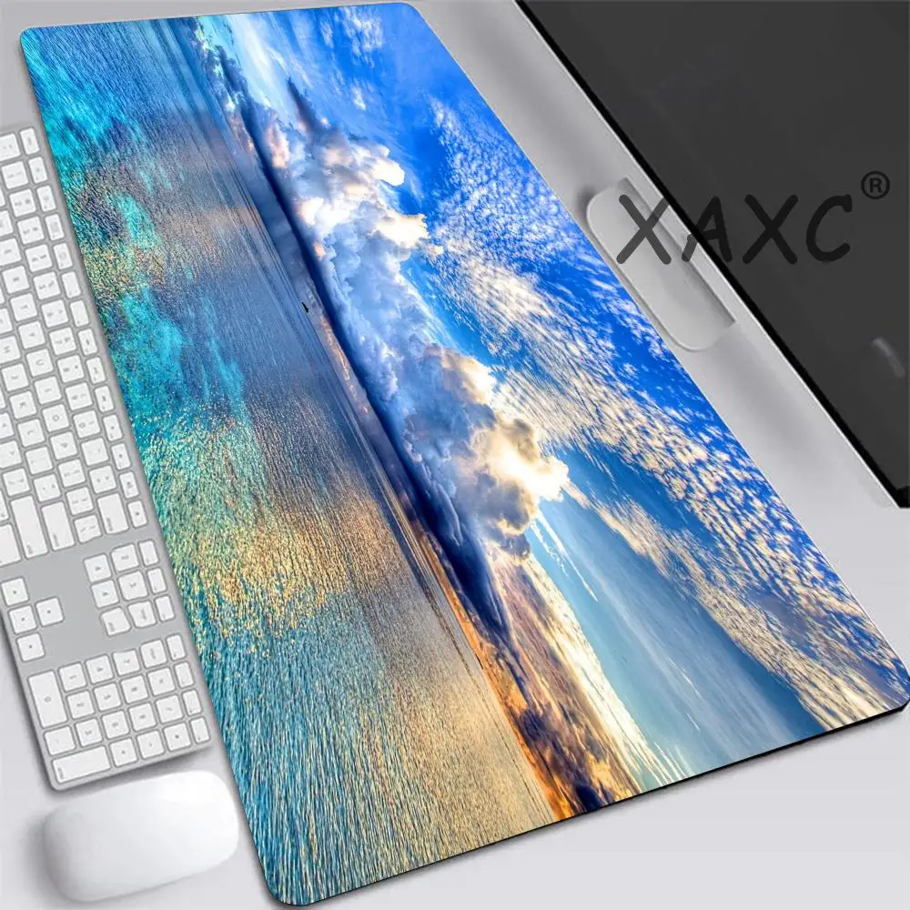 Ocean Sea Giant mouse pad Desk Mouse Pad Cute HD Desk Pad Extended Gaming Keyboard Mats Large XXL Gamer Mousepad 120x60CM