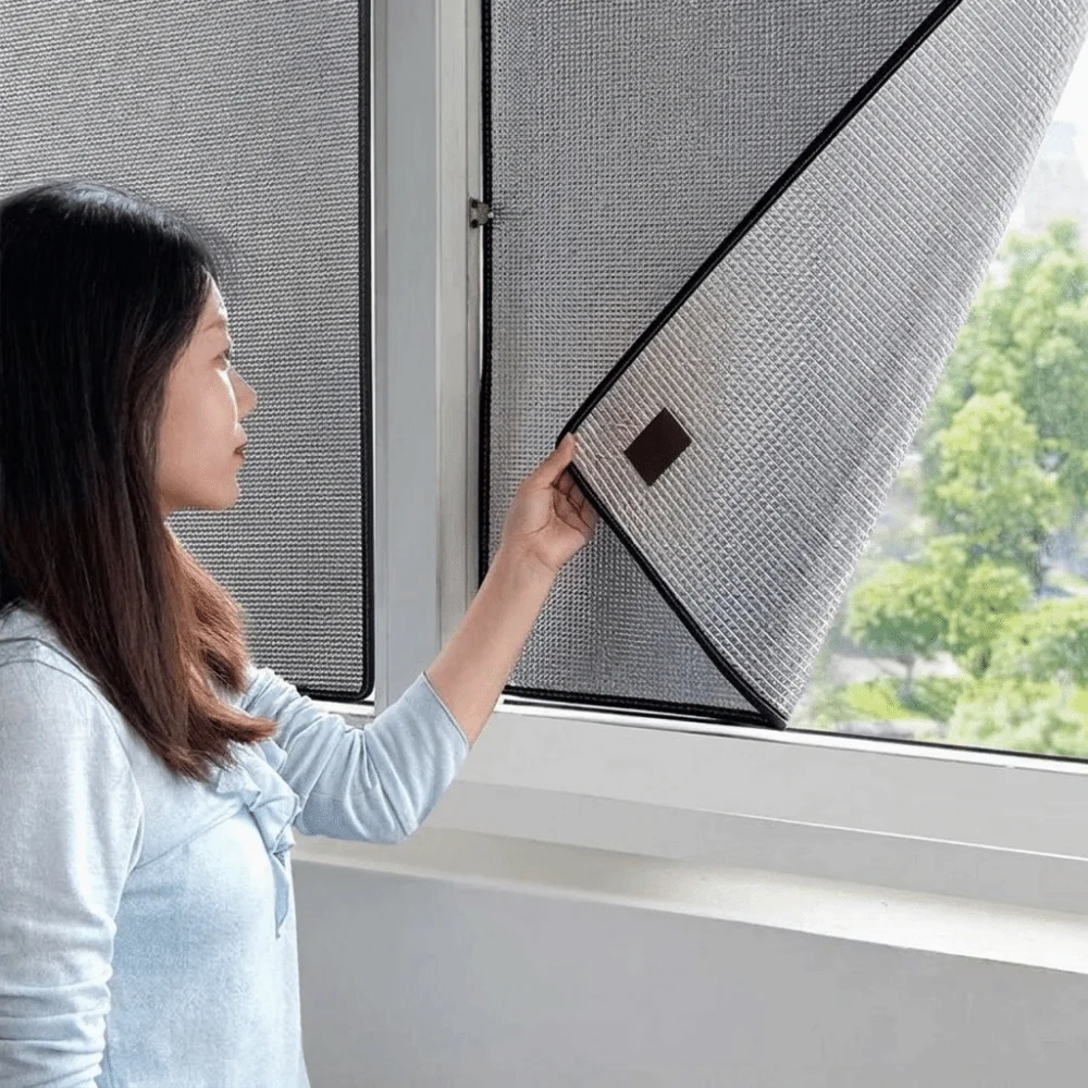 No Adhesive Aluminum Foil Magnetic Barrier Anti-UV Cooling Window Sun Shade Film Light-Blocking Sunshade Protector Pad
