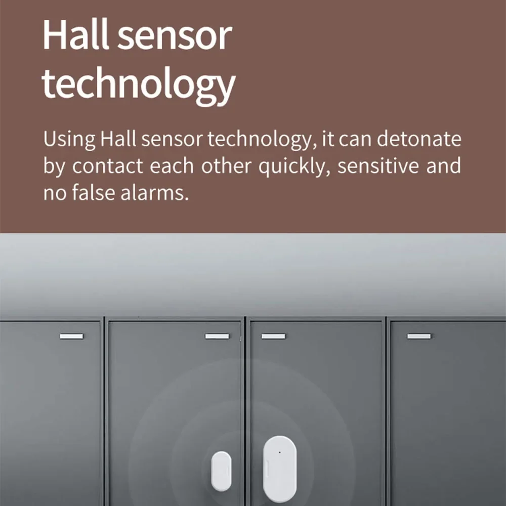 Tuya Zigbee Door Sensor Window Detectors Magnetic Sensor Smart Home Security Protection Remote Monitor From APP