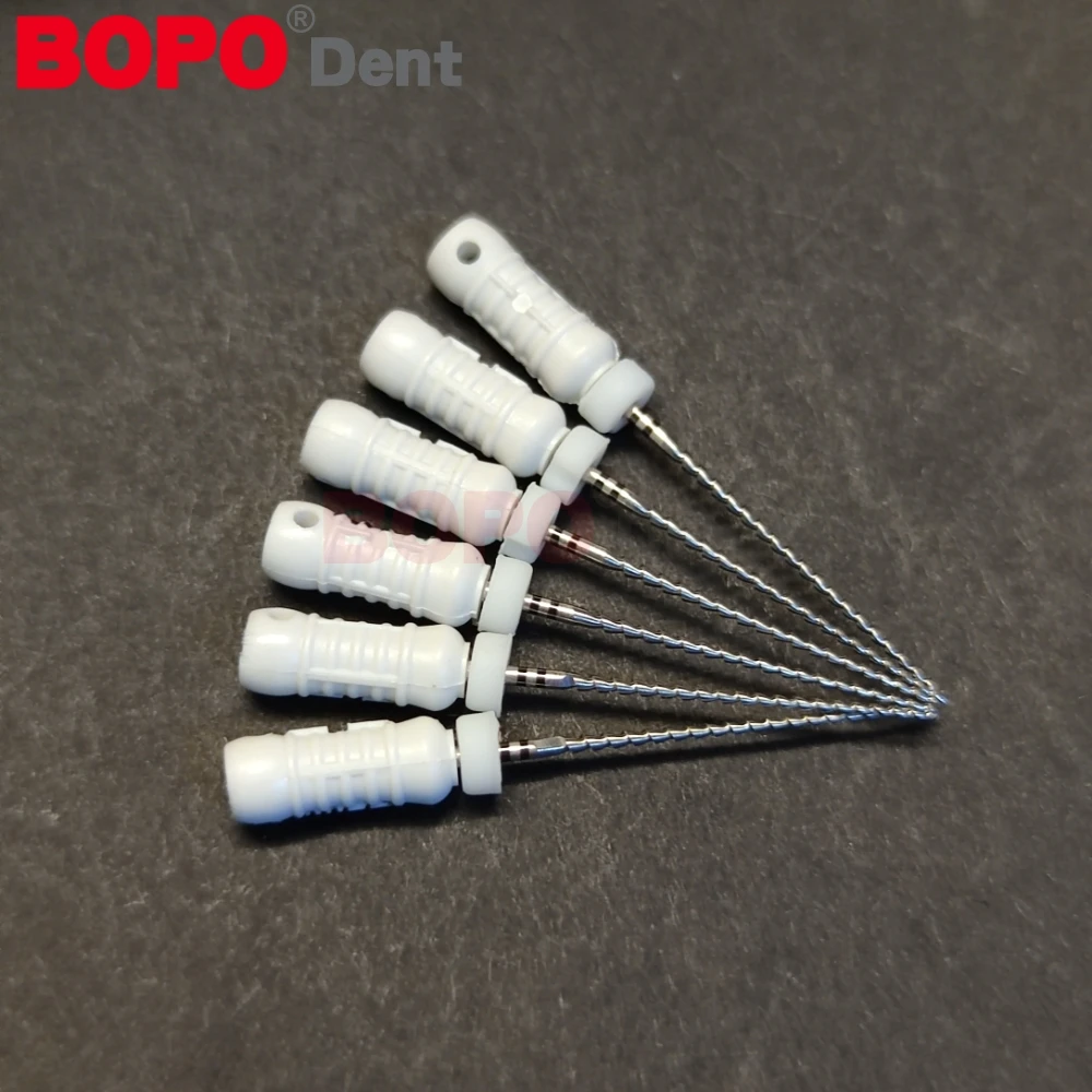 6Pcs/Box Dental Hand Use K Reamers Stainless Steel Hand K Files/H File 21mm/25/31mm Root Cannal Endo Tools 45-80# 06# 08#10#15#