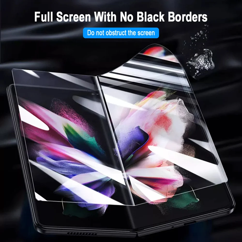 1-3Pcs TPU Hydrogel Screen Protector For Samsung Galaxy Z Fold 8 7 6 5 Flip 8 7 6 5 Fold 8 Ultra Foldable AF Anti‑Fingerprint