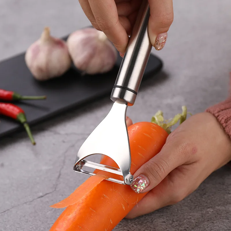 Stainless Steel Spring Vegetable Peeler Set Potato Peeler Slicer Home Use