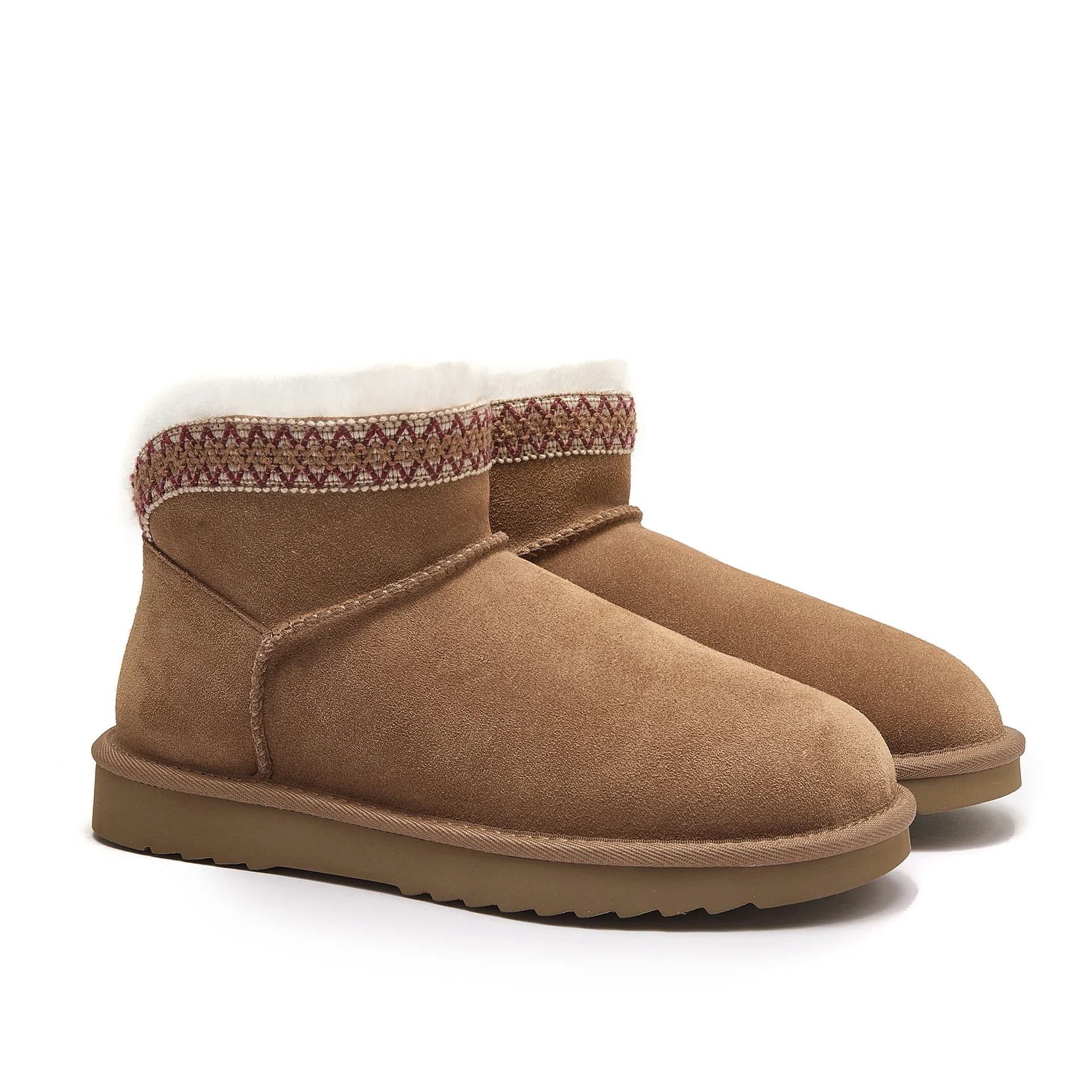 

2025 New Women's Comfortable and Fashionable Flat Bottom Solid Color Round Head Warm Casual Snow Boots Short Boots Women