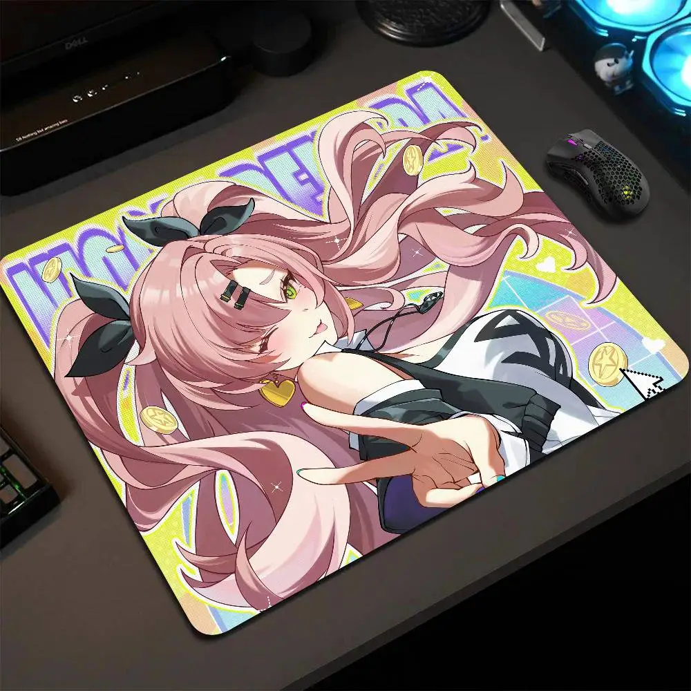 Nicole Demara Zenless Zone Zero Mouse Pad 22X18 Square Computer Accessories Office Game Table Mats Rubber Anti-slip Mousepads