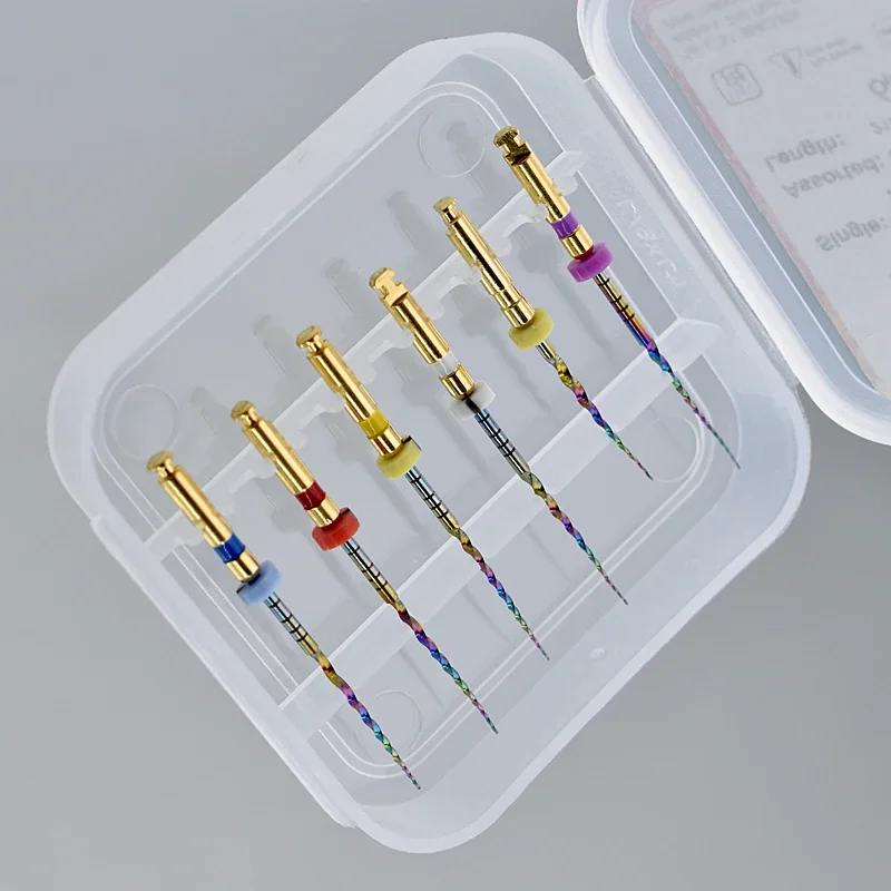 Dentals Rotary Endo Files Rainbow NiTi Files Engine Super Thermal Activation for Root Canal Files Cleaning