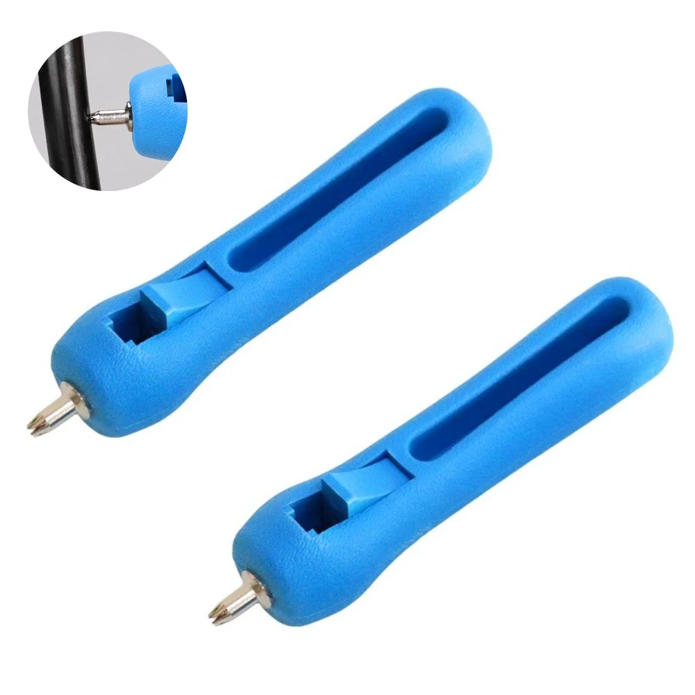 2PCS 4mm Hole Drip Irrigation Hole Punch Tool Push Needl Blue Irrigation Hole Puncher 4mm Hole Size Lightweight
