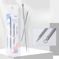 Acne Needle Remove Blackhead Blemish Pimple Comedone 2pcs/Set Double-ended Stainless Steel Facial Cleaning Skin Care