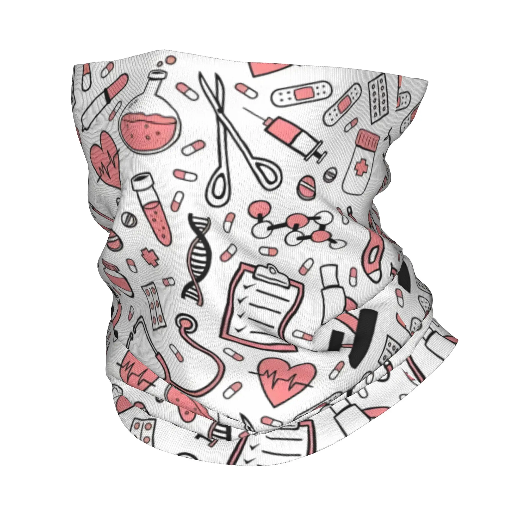 

Изготовленные на заказ медицинские гетры для медсестры для мужчин и женщин, УФ-защита для лица, зимний шарф-бандана с узором для здравоохранения, шарф для лыж