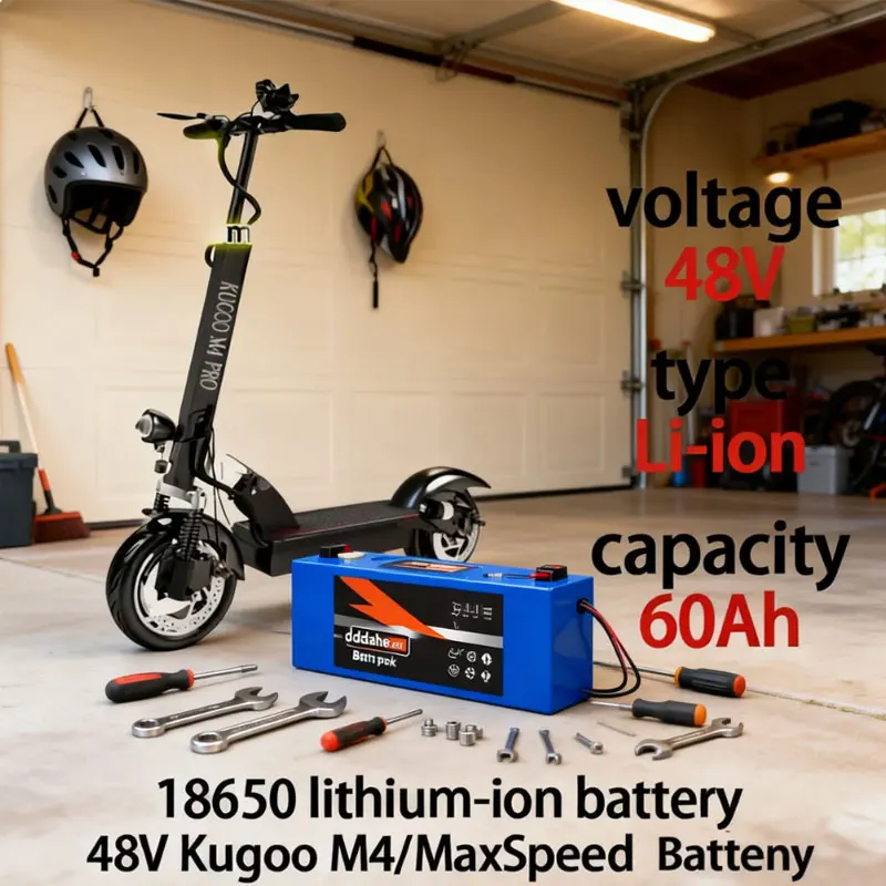 48V 13S4P 60000mAh Lithium-Ionen-Akku für Elektroroller mit integriertem BMS-Schutzsystem, coole professionelle Batterie der M4/M4Pro/MaxSpeed-Serie