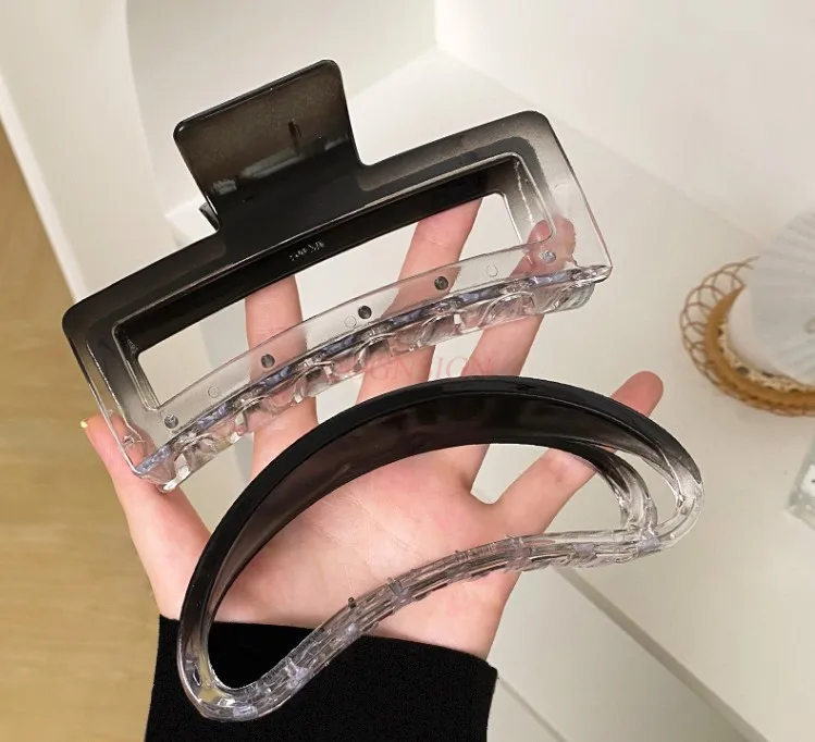 Ink style oversized grip clip with high hair volume, high-end feel, large clip headwear, hair clip