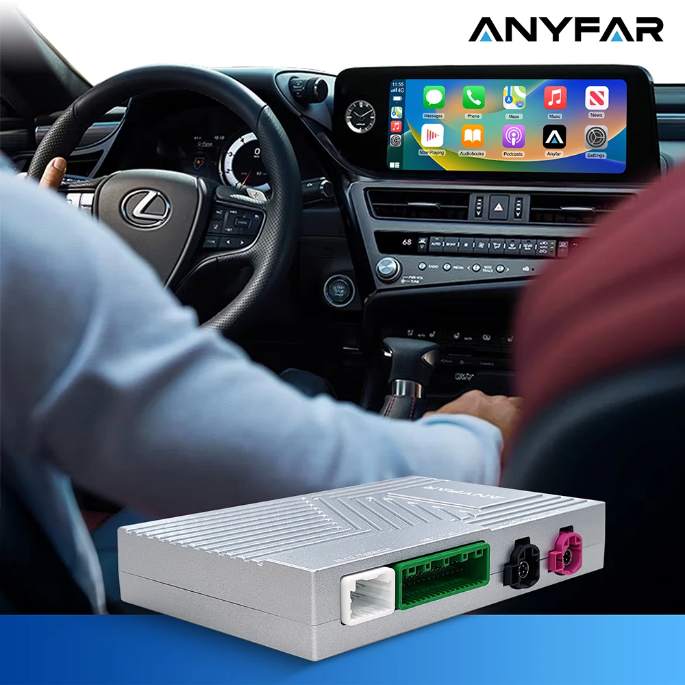 Wireless CarPlay Android Auto Retrofit Kit Decoder Box CarPlay Interface For Lexus ES/UX/NX/IS/RX/GX/RC 2018-2021