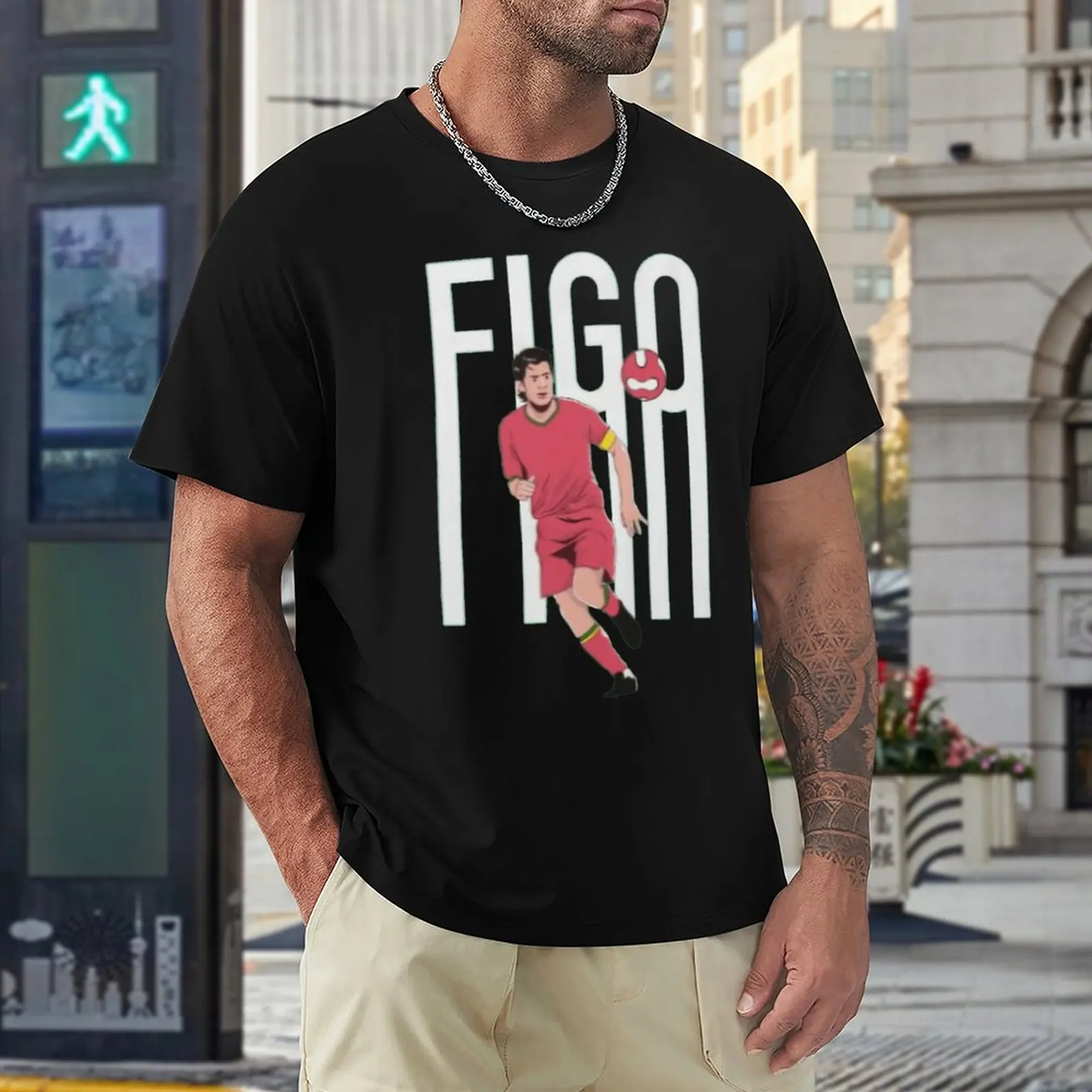 Title Portugal Luíss Luis And Figos 2 Football Gift  Sport Novelty  High Grade Tees  Home USA Size