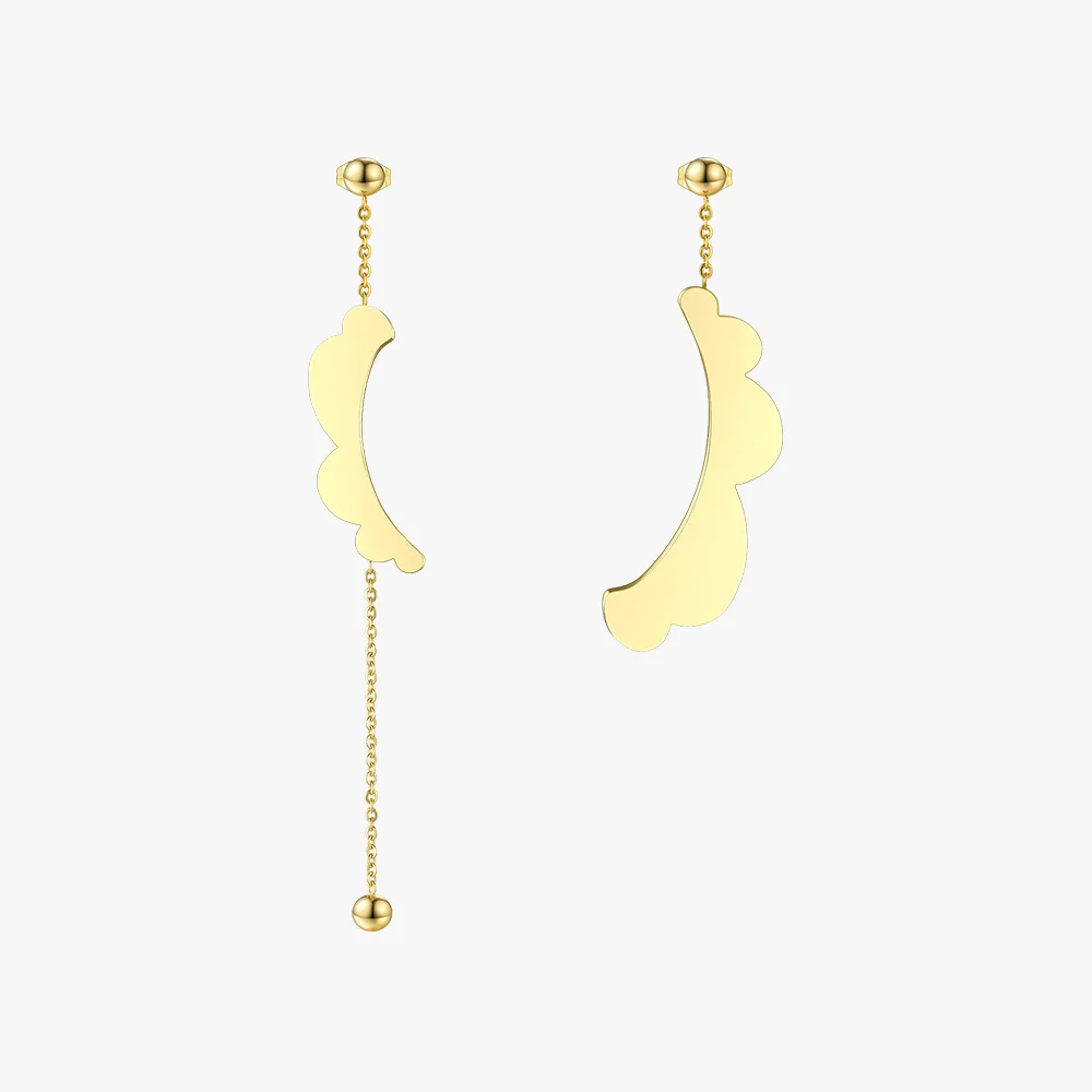 

Enfashion Asymmetric Earrings For Women Gold Color Long Earring Asymmetric Earrings Statement Earrings Fashion Jewelry EB181066